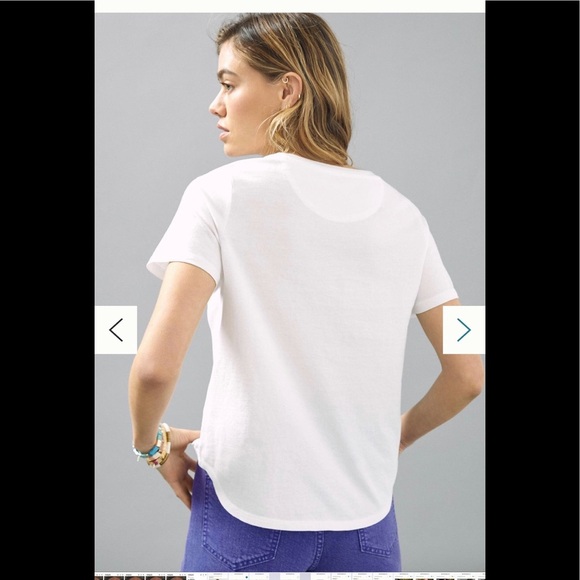 155. Maeve by Anthropologie “London-Paris-Milan” Tee - Picture 2 of 13